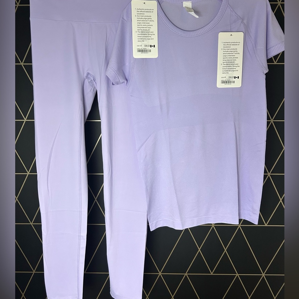 Brand new lululemon set Lavender Activewear Set